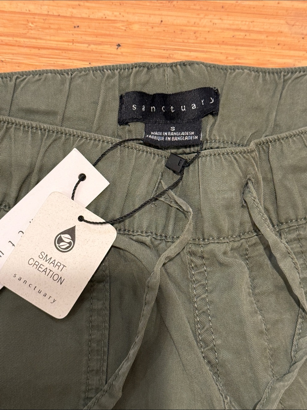 Sanctuary Olive Green Drawstring Utility jogger Pants - Picture 2 of 6